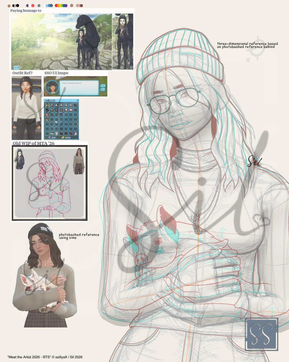 “Meet the Artist/Creator 2026” Sketch BTS — Illustration | Clip Studio Paint | 2026