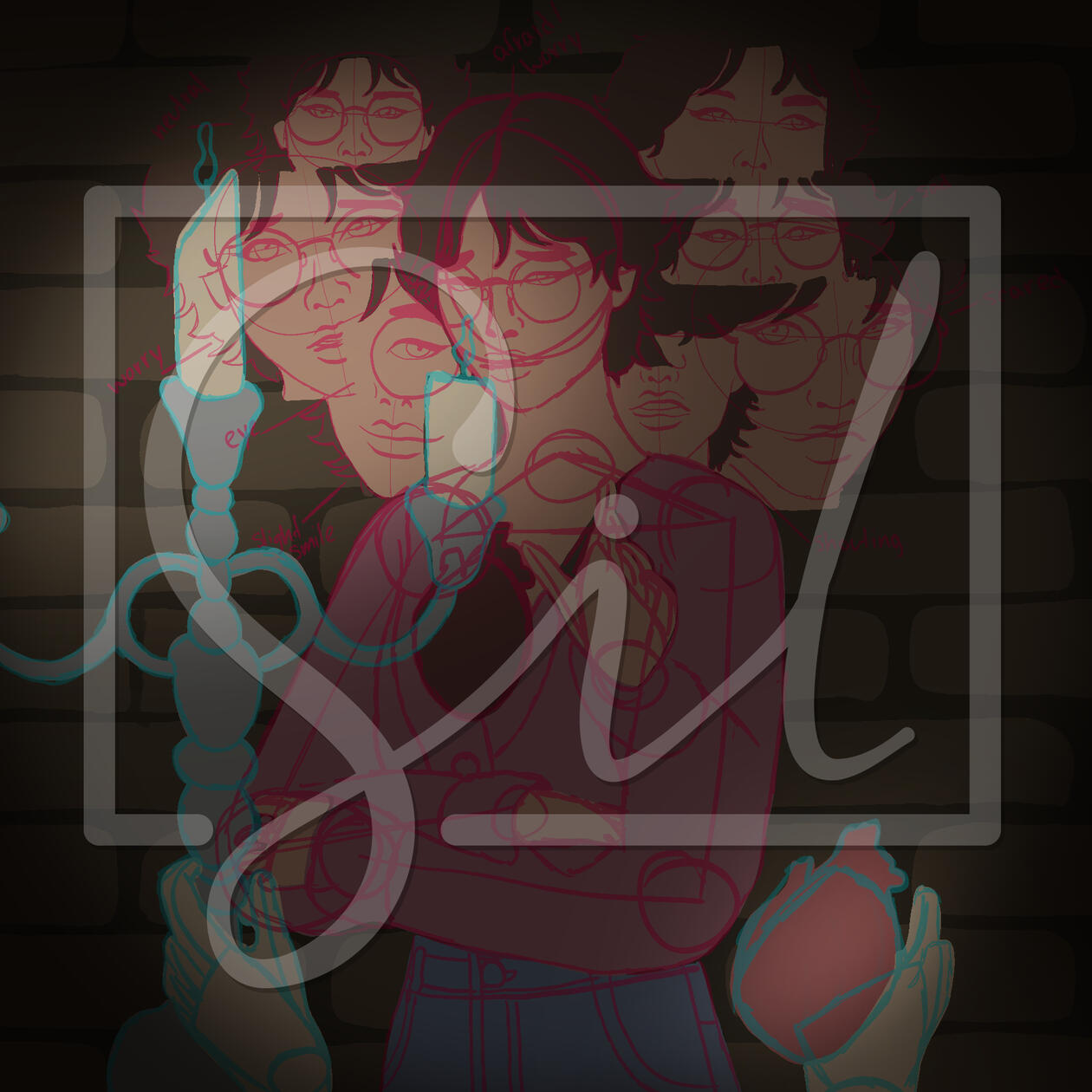 “Light Campaign” Social Sketch BTS — Illustration | Photoshop | 2024